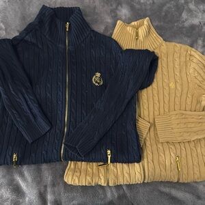 BUNDLE DEAL … Ralph Lauren zip up sweaters